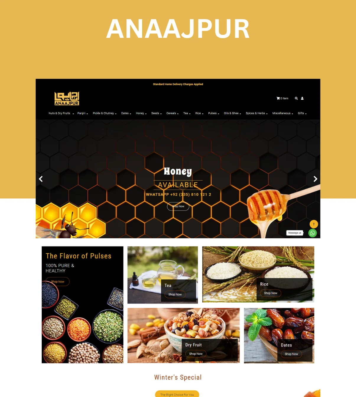 AnaajPur - shopify website